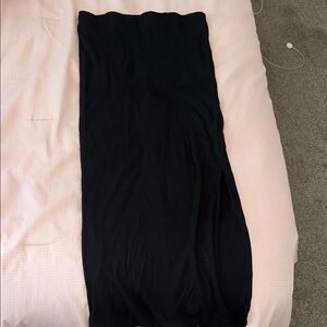 Elegant Black Midi Skirt